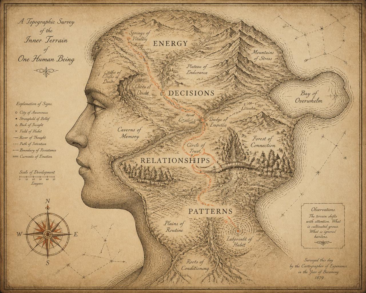 Eva knows — cartographic portrait