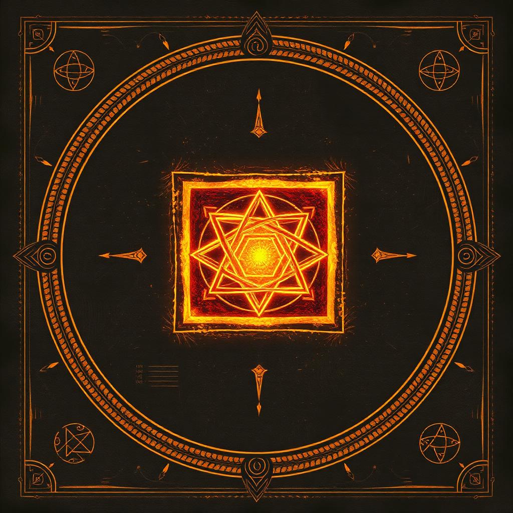 Sepia ink illustration of a human figure surrounded by a radiating aura field